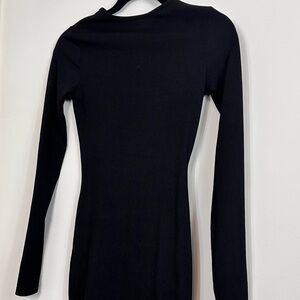 PrettyLittleThing Black Long Sleeve Dress